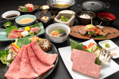 【飛騨牛贅沢プラン】飛騨牛をステーキとしゃぶしゃぶでがっつり食べられるスペシャルプラン