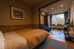 禁煙本館川側洋室（シングル）