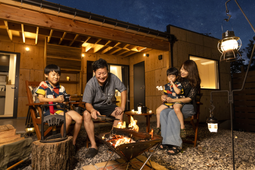 【NEST LAB.】プライベートガーデンでは、焚き火や星空観察が楽しめます♪
