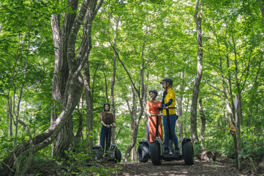 【セグウェイ】季節を間近に感じることのできるアクティビティが充実（要予約）