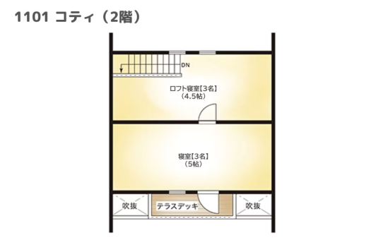 【間取りイメージ】1101：コティ（2階）