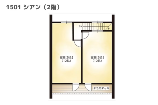 【間取りイメージ】1501：シアン（2階）
