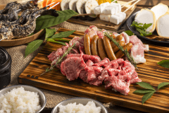 【BBQ‐スタンダード】飛騨牛&times;ボーノポークの「岐阜ブランド肉」を堪能♪（写真は4名分）