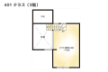 【間取りイメージ】401：テラス（3階）