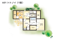【間取りイメージ】601：トトノイ（1階）