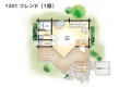 【間取りイメージ】1201：フレンド（1階）