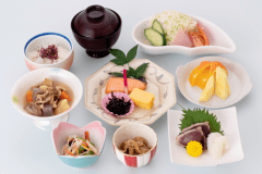 料理‐朝食の一例日替わりメニューとなります。