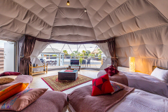 【４ベッド】■スタンダードドーム■1棟貸切・7Mドームテント