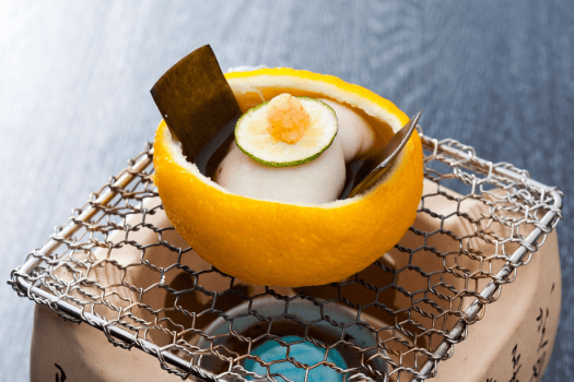 白子酒蒸し柚子釜盛り（イメージ）