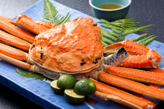 松葉蟹浜茹で姿盛り（イメージ）