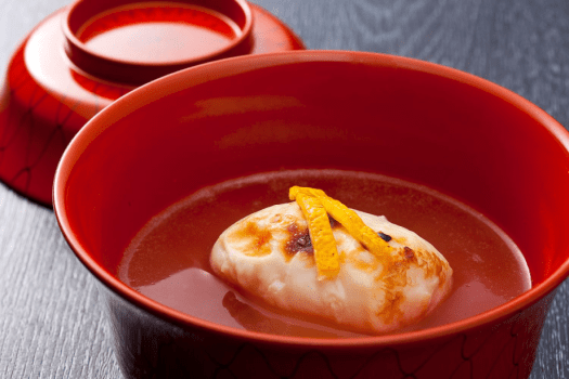 河豚白子薄葛仕立て（イメージ）