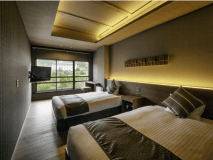 セミダブルサイズのツインベッドルームです。