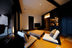 山照‐別邸‐ 雲は、リビングスペースとベッドスペースが分かれたタイプのお部屋です。