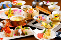 【スタンダード会席】伊豆の旬の食材をふんだんに使用した、当館のスタンダード会席。