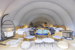 【4ベッド・コクーンテント】≪レフティア≫-ペットOK・天然温泉風呂・専用ドッグラン付-