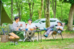 乗り入れフリーサイト(車１+テントタープ１張ずつ)