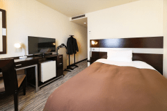 【セミダブル】心落ち着くシックなデザイン/16平米/ベッド幅120cm