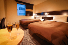 【ツイン】ふたりだけのゆったりとした空間で旅の思い出話を/17平米/ベッド幅110cm