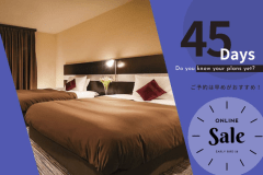 【早割45プラン：素泊】早めの予約で一番お得にご宿泊！