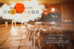 【大浴場】帯広駅前唯一の「源泉かけ流しモール温泉」