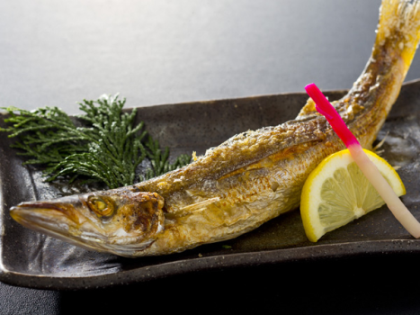 ［地魚一品］例 - カマスの塩焼き