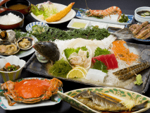 『荒磯料理』-全体のイメージ。※魚の種類などは日替わりです。