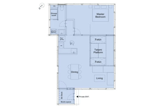 空室状況によっては、実際の図面のお部屋と異なる場合があります。