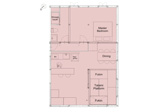 空室状況によっては、実際の図面のお部屋と異なる場合があります。