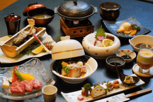 Our Most Popular Menu: ☆Misato Kaiseki☆
This popular set meal features Kumamoto specialties such as horse sashimi and Aisai beef.