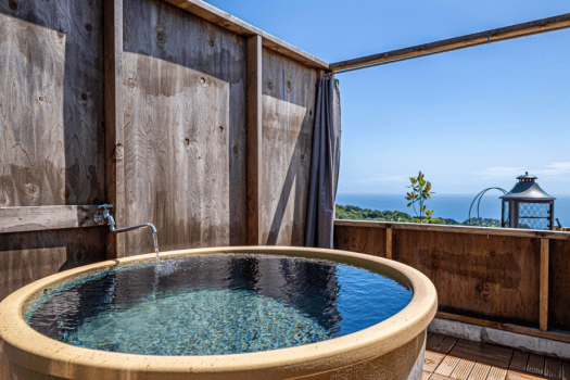 【直前割】7日前～限定割引～グランピングBBQ＋地ビール飲み放題プラン～伊豆半島の自慢のご当地食材に舌鼓。オーシャンビューの絶景ロケーションと温泉に癒される至極のご滞在～