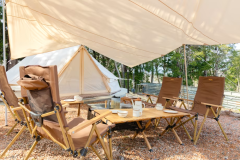 S'more Forest – 5m Bell Tent Enjoy a relaxing stay in a 5-meter bell tent nestled in nature. S'more Forest – 5m Bell Tent Enjoy a relaxing stay in a 5-meter bell tent nestled in nature.