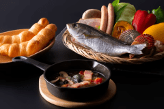 【カジュアルディナー】天然温泉露天風呂　全室オーシャンビュー　TUZUMI'S BBQ【夕朝食付】