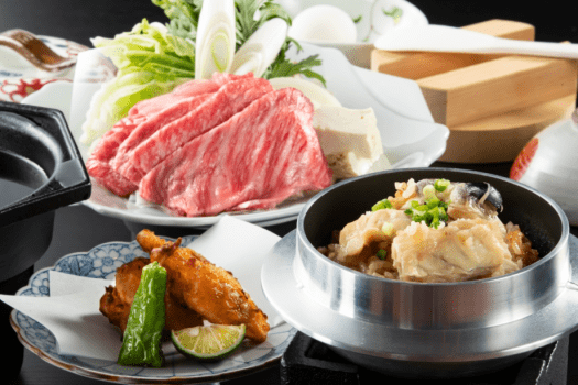 冬の特選グルメ！栃木牛のすき焼きやフグのから揚げ、ふぐ釜飯など季節の旬彩をお楽しみください