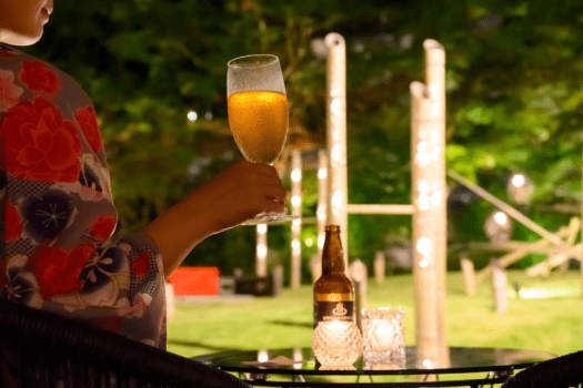 テラスからの眺め～静かで贅沢なひとときはいつも頑張っている自分へのご褒美です