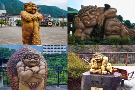 鬼怒川温泉エリアにはいたるところに鬼の姿が！ぜひ探してみてくださいね♪