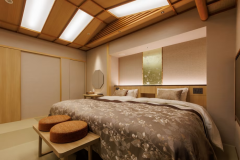 【静龍｜ハリウッドツイン】和にこだわったツインルーム。シモンズ製ベッドでワンランク上の眠りを