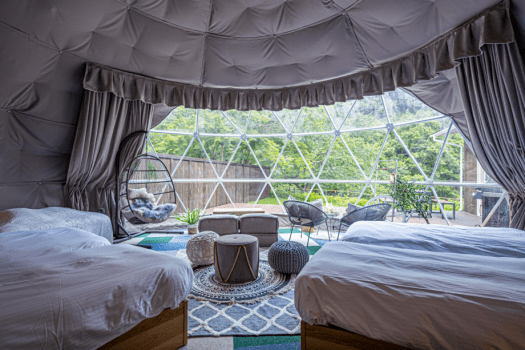 ＜春旅SALE｜一人あたり3000円OFF＞春の猪名川を満喫🌸ちょっと贅沢グランピング【1泊2食付きプラン】