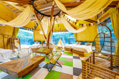 ■ドッグ・ラピステント■＜Pet-friendly＞-専用ドッグラン・4ベッド-オリジナルテント