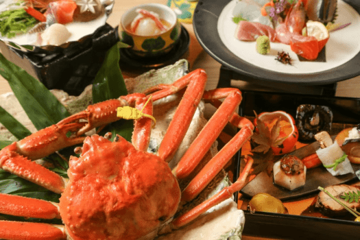 【夕・朝食付】越前がにフルコース堪能プラン〜夕陽の見える海鮮宿「大平庵」で味わう至福のひととき〜