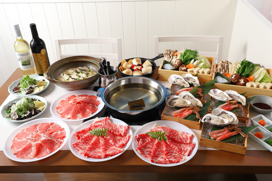 【1泊2食付き】霧峰牛と四万十ポークの厳選しゃぶしゃぶ鍋プラン　露天風呂付客室