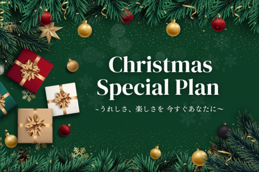 クリスマスプラン ～乾杯用シャンパン＆クリスマスケーキ付き～