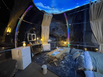 【禁煙】オーバルクリアドームテント