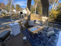 【禁煙】オーバルクリアドームテント