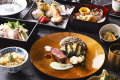 【グレードアップコース】「鮑」と「熊野牛」両方贅沢に味わっていただけます。中でも鮑の肝ソースは絶品！