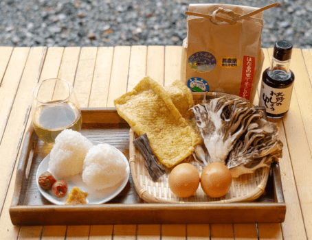 名水で炊く大野の恵み朝食 名水で炊く大野の恵み朝食