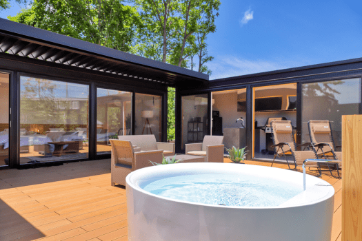 ■Private Cabin■ <Deluxe> - Natural hot spring & sauna, 92㎡ 1 private rental cabin-