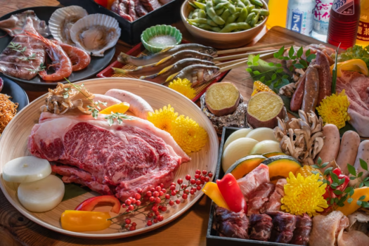 【早割！６０日前３０日前の予約で最大15％OFF！】｜【スタンダードプラン】地産牛「瀬戸山麓牛」と旬の川魚を味わう贅沢BBQ&選べる朝食プラン【1泊2食付き/1人あたり】