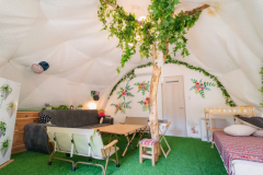 【10:00〜14:00】快適＆贅沢！冷暖房完備の日帰りドームテント