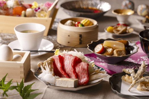 【夕食-創る会席-】 ［和牛すき焼き］ メイン以外は自由に愉しむ。新スタイルの夕食を心ゆくまで。