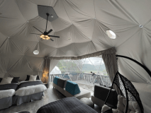 Luxury Dome accomodation plan with BBQ dinner&brakefast